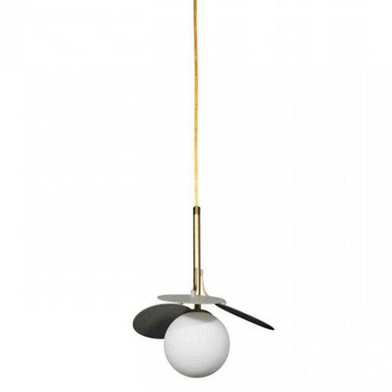 Подвесной светильник MATISSE Pendant One Grey Серый Золотой Белый в Краснодаре | Loft Concept 