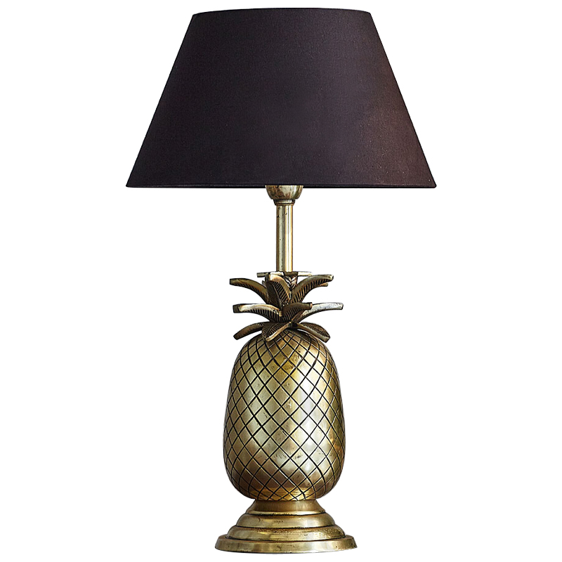 Настольная лампа Pineapple Lampshade Table Lamp Черный Латунь в Краснодаре | Loft Concept 