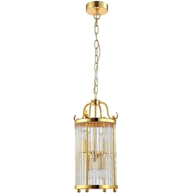 Подвесной светильник Gorden Gold Hanging Lamp Золотой Прозрачное Стекло в Краснодаре | Loft Concept 