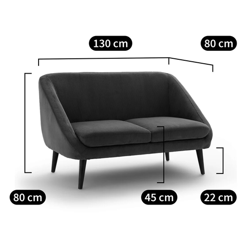 Двухместный диван с обивкой из велюра Belanger Sofa в Краснодаре