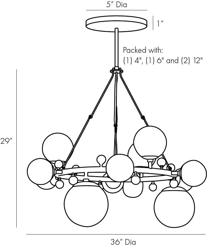 Люстра Arteriors TROON ROUND CHANDELIER в Краснодаре