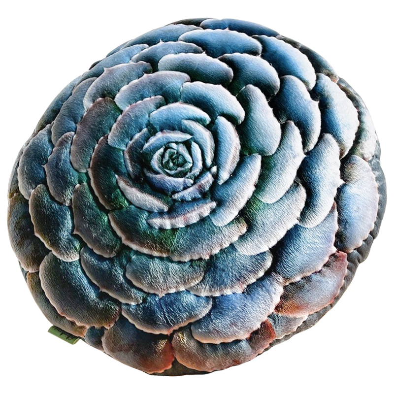 Декоративная подушка Botanical Cushion Succulentus Зеленый Зеленый шалфей Бирюзовый в Краснодаре | Loft Concept 