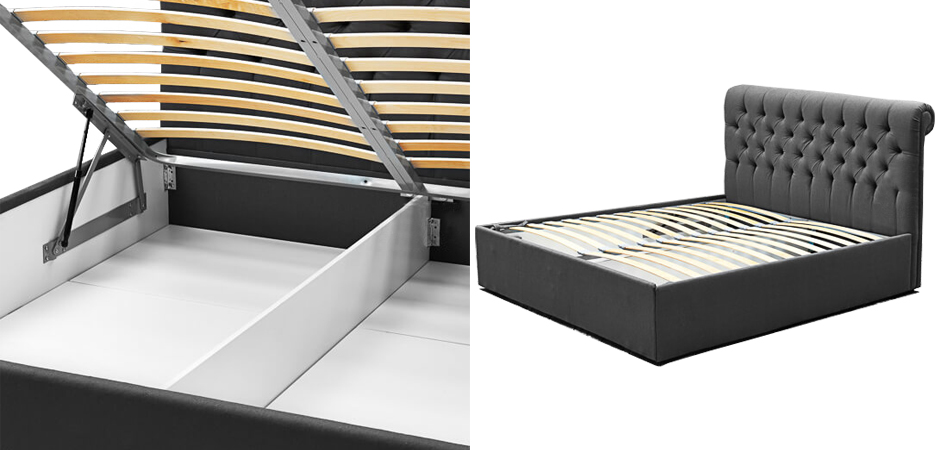 Кровать Beige Capitone Bed - фото №1