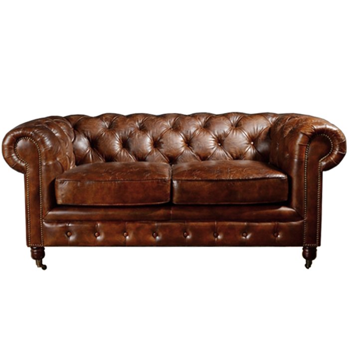 Диван Chesterfield Rebel Sofa Leather Brown 170 Коричневый в Краснодаре | Loft Concept 