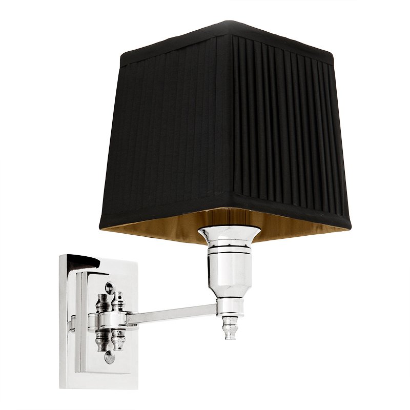 Бра Wall Lamp Lexington Single Nickel+Black Никель Черный в Краснодаре | Loft Concept 