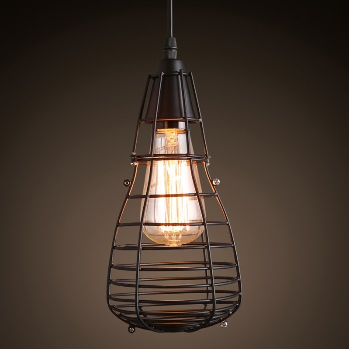 Подвесной светильник Pear Cage Pendant Черный в Краснодаре | Loft Concept 