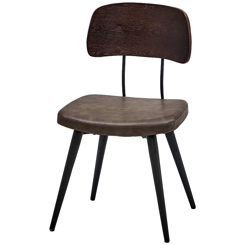 Стул Bartle Loft Stool Черный Коричневый в Краснодаре | Loft Concept 