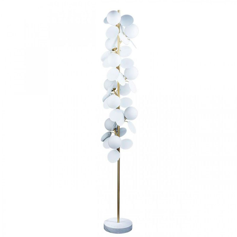 Торшер MATISSE Floor Lamp White Золотой Белый в Краснодаре | Loft Concept 