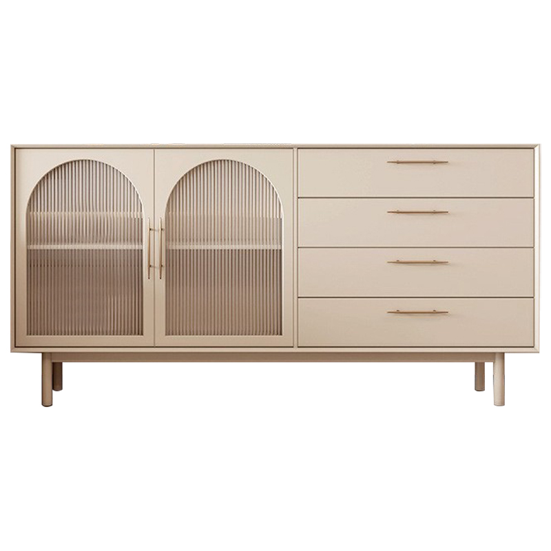 Комод Trystan Arch Chest of Drawers Бежевый Золотой в Краснодаре | Loft Concept 