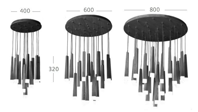 Люстра Wooden Glowworm Round в Краснодаре