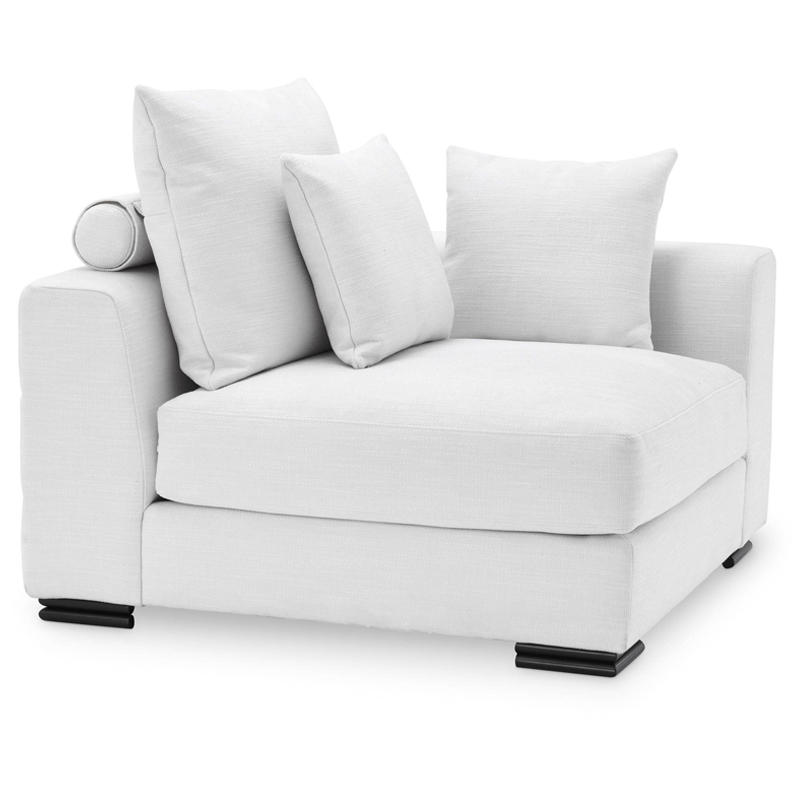 Диван Eichholtz Sofa Clifford Corner white Белый Черный в Краснодаре | Loft Concept 