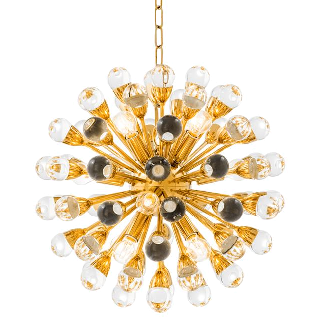 Люстра Chandelier Antares S Gold Золотой Прозрачный в Краснодаре | Loft Concept 