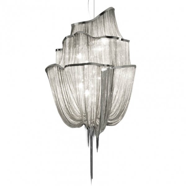 Люстра Terzani Atlantis Chandelier NICKEL Хром в Краснодаре | Loft Concept 