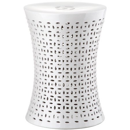 Керамический табурет Camilla Garden Stool White Белый в Краснодаре | Loft Concept 