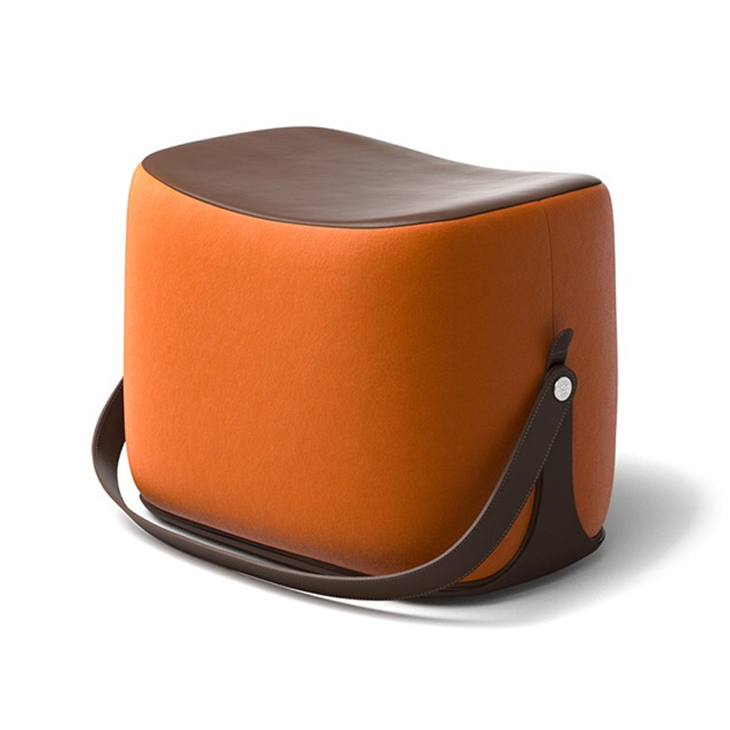 Пуф Langtry Pouf Orange Коричневый Оранжевый в Краснодаре | Loft Concept 