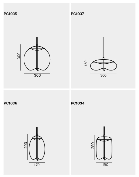 Подвесной светильник KNOT Small Gray glass в Краснодаре