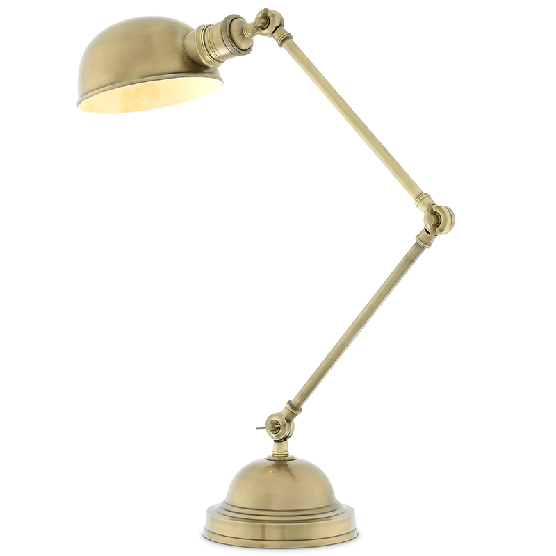 Настольная лампа Eichholtz Desk Lamp Soho Винтажная латунь Латунь в Краснодаре | Loft Concept 