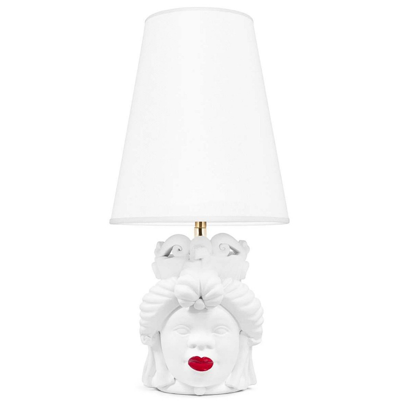 Настольная лампа Table Lamp Moro Lady Small Lipstick White Белый Красный в Краснодаре | Loft Concept 