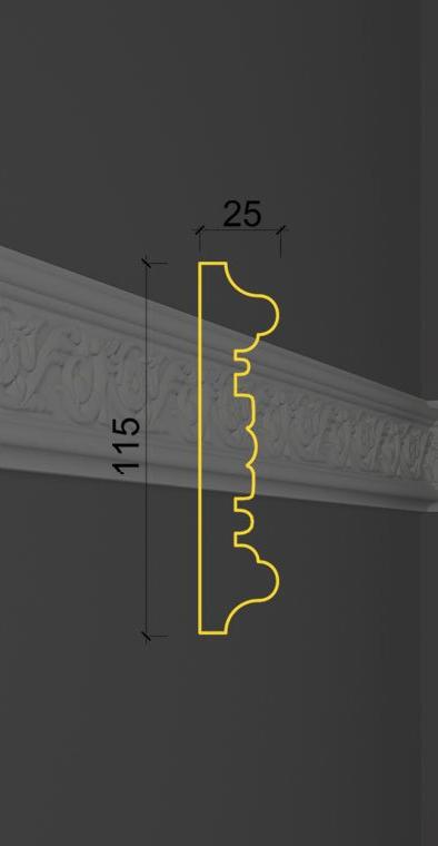 Молдинг с орнаментом MO-08 в Краснодаре