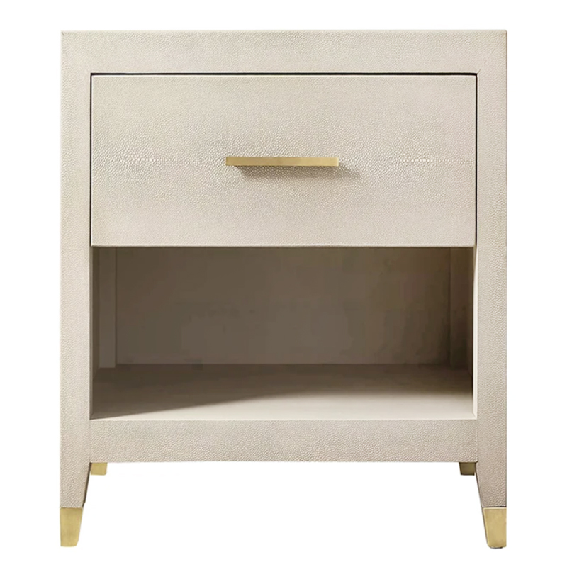 Charles Stingray Ivory Bedside table Тумбочка скат Золотой ivory ( слоновая кость ) в Краснодаре | Loft Concept 