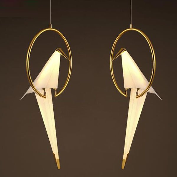 Подвесной светильник Origami Bird Pendant Бежево-серый в Краснодаре | Loft Concept 