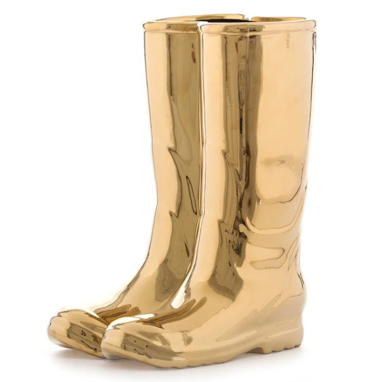 Подставка для зонтов и тростей Seletti Rainboots Gold Глянцевое золото в Краснодаре | Loft Concept 