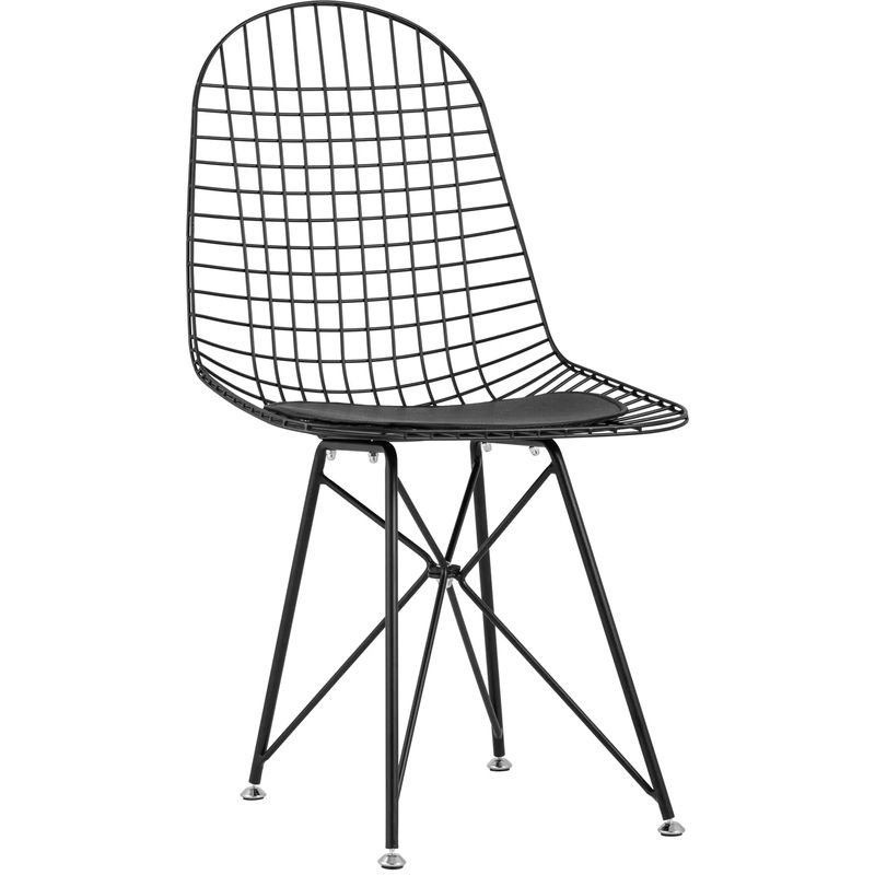 Стул Bertoia S Chair Черный Матовый Металл Черный в Краснодаре | Loft Concept 