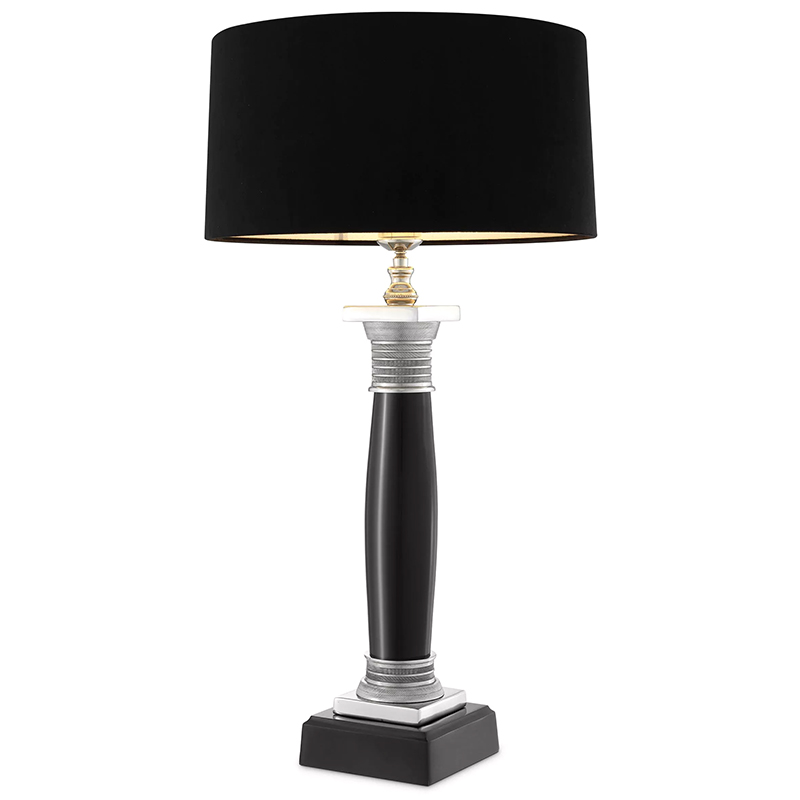 Настольная лампа Eichholtz Table Lamp Napoleon Black Черный Никель в Краснодаре | Loft Concept 