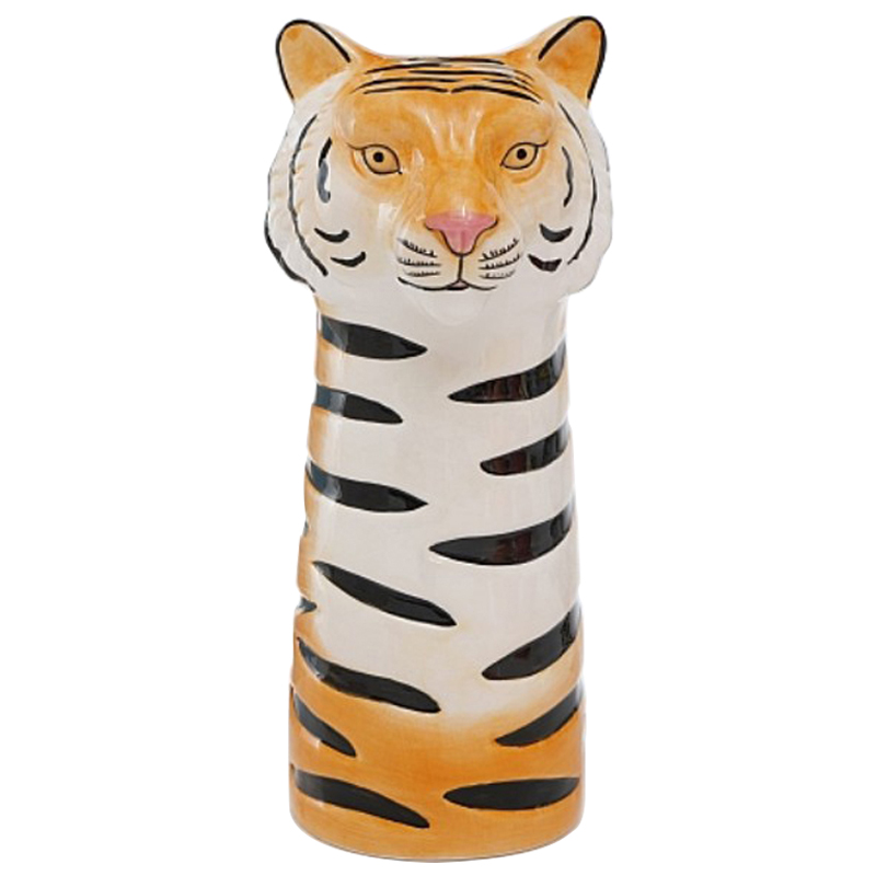 Ваза Tiger Vase Оранжевый Белый Черный Розовый пастельный в Краснодаре | Loft Concept 