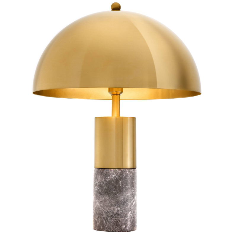 Настольная лампа Eichholtz Table Lamp Flair brass Латунь Серый в Краснодаре | Loft Concept 