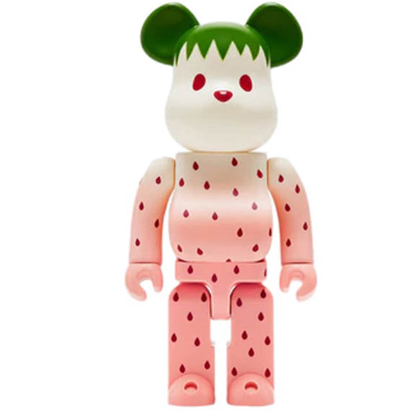 Статуэтка Bearbrick Strawberry Белый Розовый Зеленый в Краснодаре | Loft Concept 