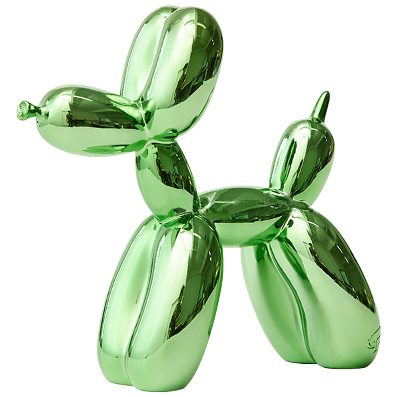 Статуэтка Jeff Koons Balloon Dog Chrome Green Зеленый в Краснодаре | Loft Concept 