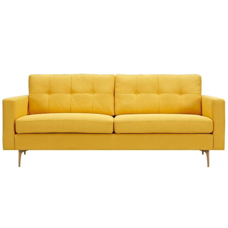 Диван Papaya Yellow Greta Sofa Диван желтая шерсть Желтый в Краснодаре | Loft Concept 