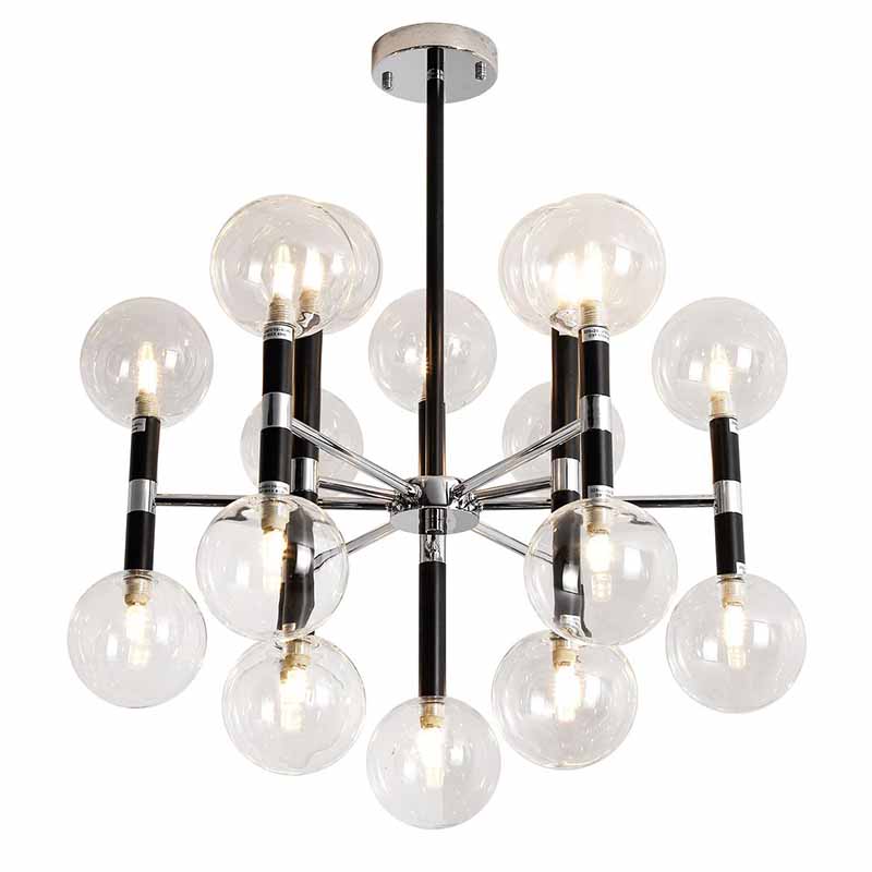 Люстра Danitza Chandelier Chrome Черный Хром в Краснодаре | Loft Concept 