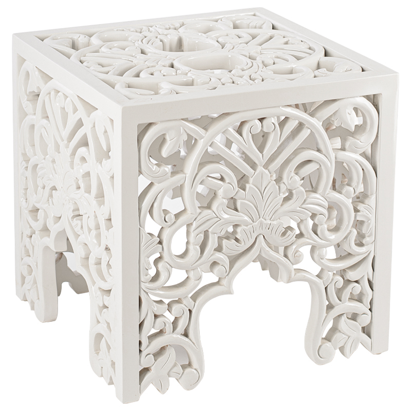 Приставной стол Side Table White lace Белый в Краснодаре | Loft Concept 