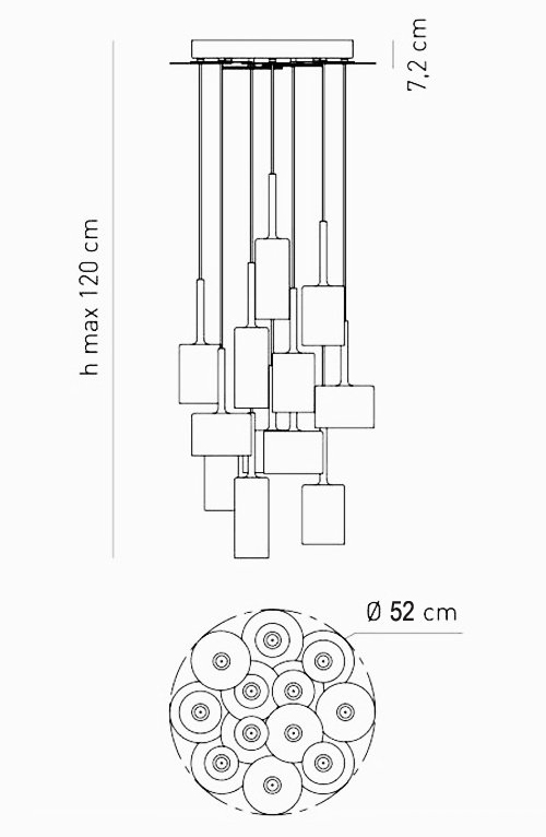 Люстра AXO Light Spillray Suspension Lamp в Краснодаре