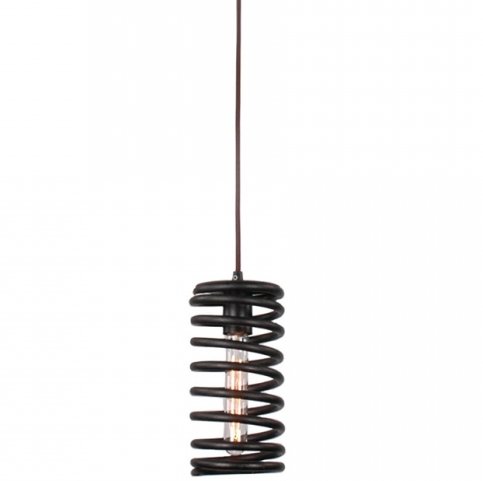 Подвесной светильник Loft Spring Pendant Vertical Черный в Краснодаре | Loft Concept 