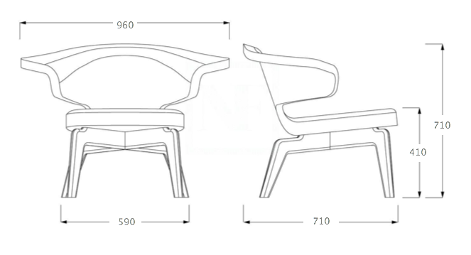 Кресло Munich Lounge Chair в Краснодаре