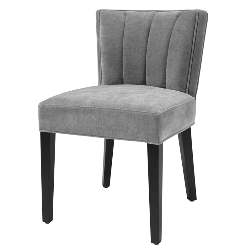 Стул Eichholtz Dining Chair Windhaven Grey Серый Черный в Краснодаре | Loft Concept 