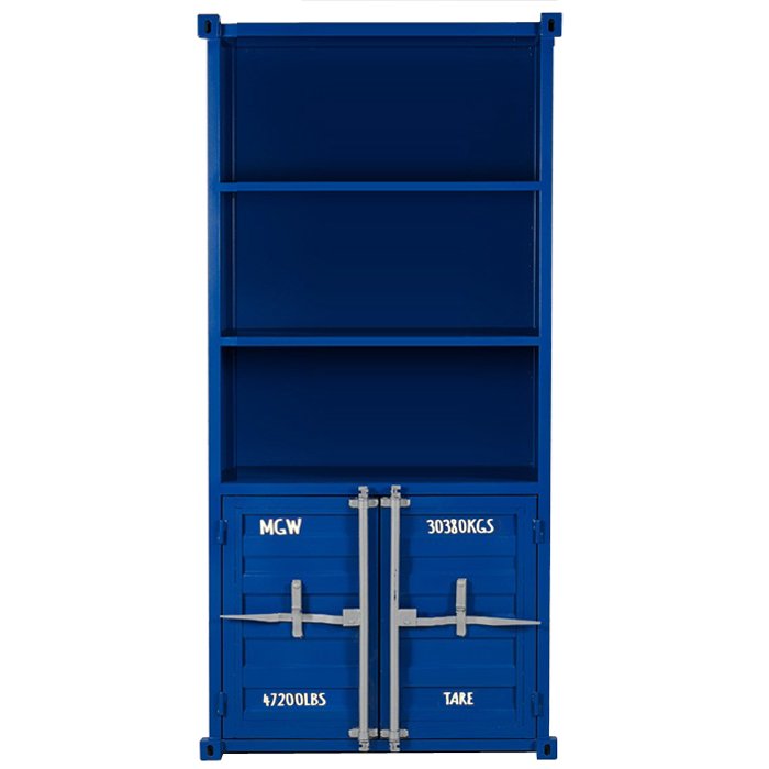 Книжный шкаф Sea Container Bookcase Blue Синий Бирюзовый Зеленый Желтый Оранжевый Красный Белый Серый Черный в Краснодаре | Loft Concept 