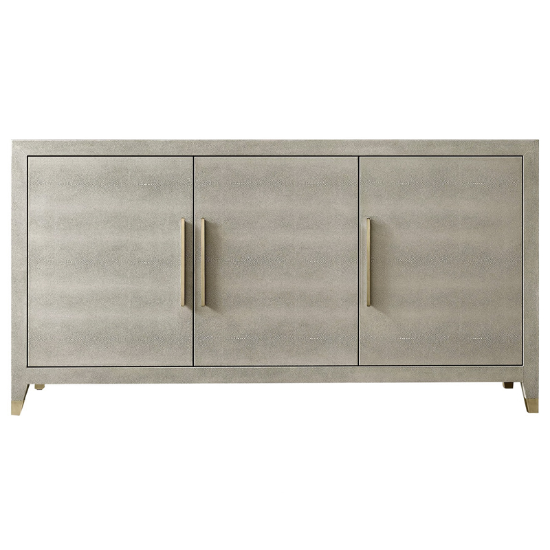 Комод серый скат Charles Stingray Texture chest of drawers Grey Золотой Серый в Краснодаре | Loft Concept 