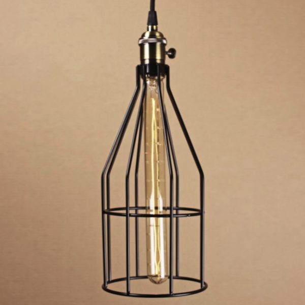 Подвесной светильник Wire Cage Pendant Twix Black Черный в Краснодаре | Loft Concept 