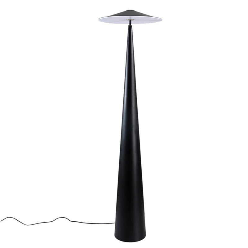 Дизайнерский Черный Торшер Modern Mushroom Floor Lamp Черный в Краснодаре | Loft Concept 