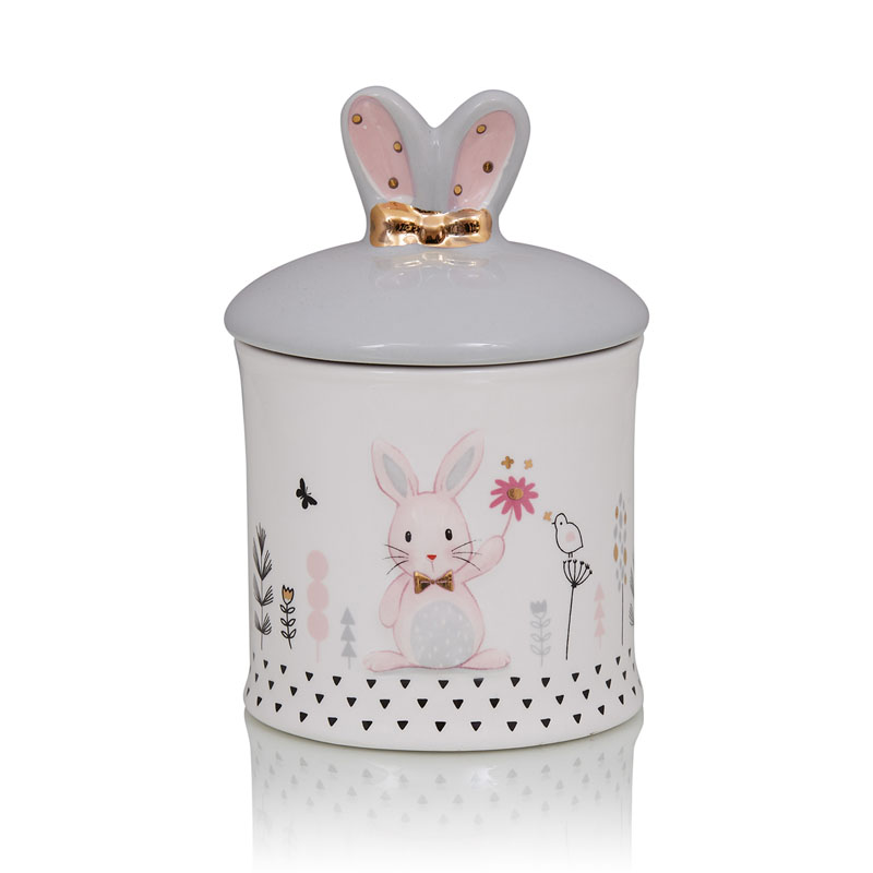 Ваза Kids Vase Bunny II Розовый пастельный Серый в Краснодаре | Loft Concept 