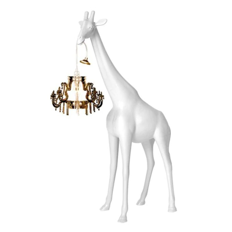 Настольная лампа белый жираф White Giraffe Table Lamp Белый в Краснодаре | Loft Concept 