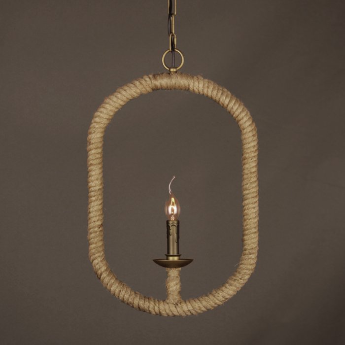 Подвесной светильник Oval Loft Rope Light  в Краснодаре | Loft Concept 