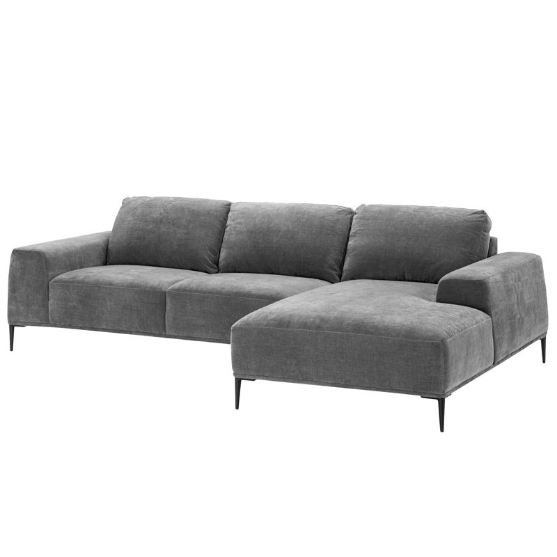 Диван Eichholtz Lounge Sofa Montado grey Серый Черный в Краснодаре | Loft Concept 