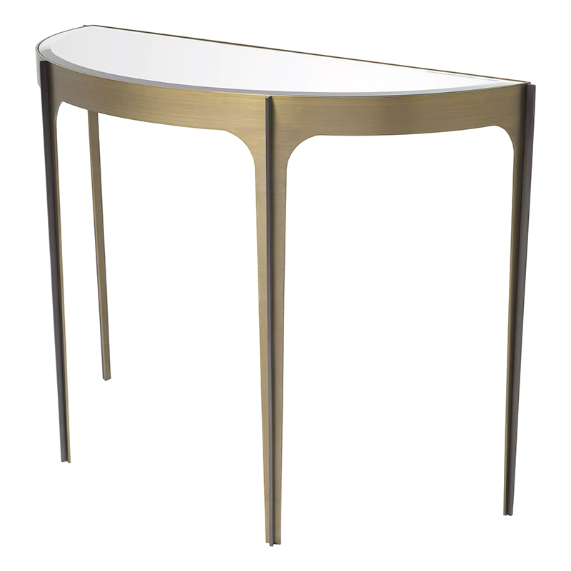 Консоль Eichholtz Console Table Artemisa Brass Латунь Зеркало в Краснодаре | Loft Concept 