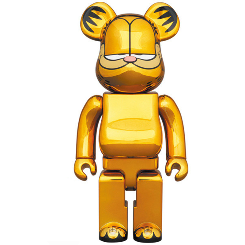 Статуэтка Bearbrick Garfield Глянцевое золото в Краснодаре | Loft Concept 