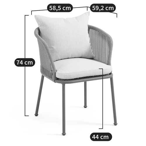 Кресло уличное Bonnie Beige Chair в Краснодаре